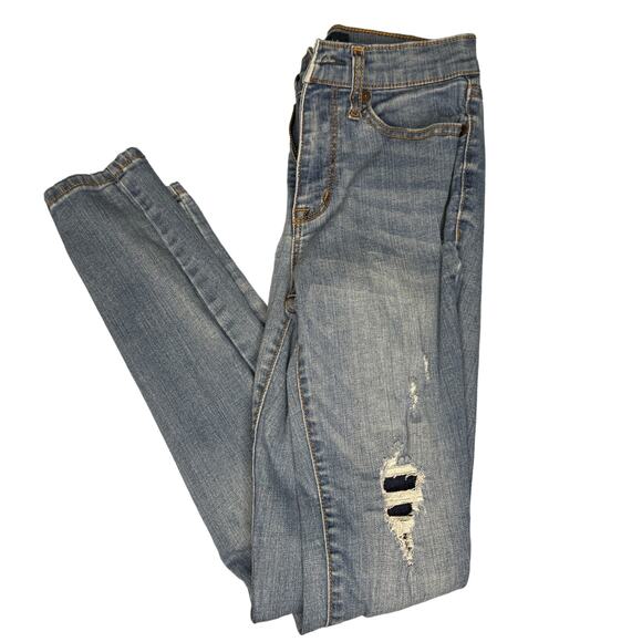 Aero Aeropostale High Waisted Ankle Jegging Jeans Size 0 - Picture 1 of 8